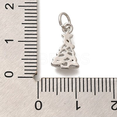 Rack Plating Brass Micro Pave Cubic Zirconia Charms KK-H508-30P-1