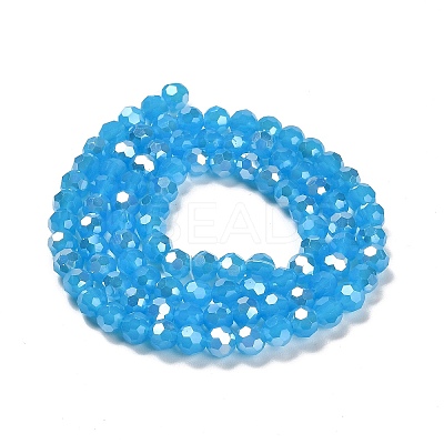 Imitation Jade Glass Beads Stands EGLA-A035-J6mm-B07-1