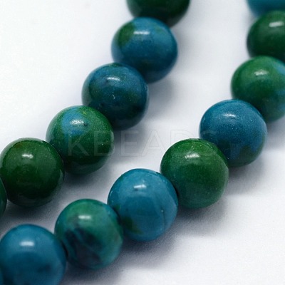 Synthetic Chrysocolla Beads Strands G-I199-34-8mm-1