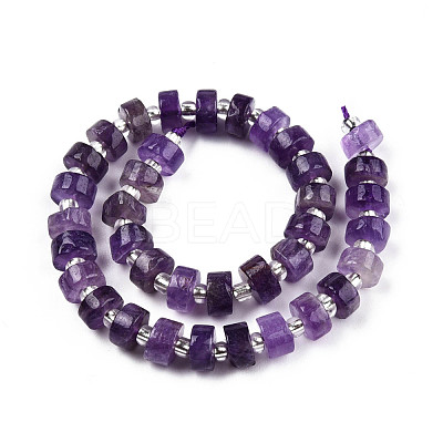 Natural Amethyst Beads Strands G-N327-07C-1