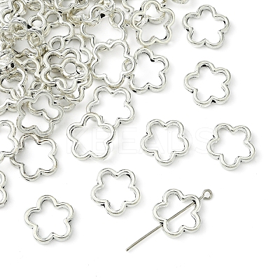 50Pcs Tibetan Style Alloy Bead Frame TIBEB-FS0001-10AS-1
