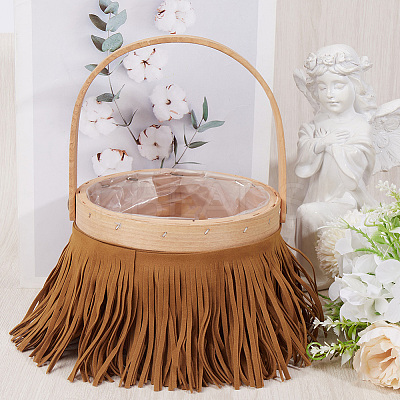 1Pc Suede Fabric Tassels Ribbon OCOR-GF0005-60A-03-1