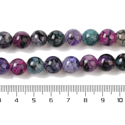 Natural Dragon Veins Agate Bead Strands X-G-NH0013-B01-02-1