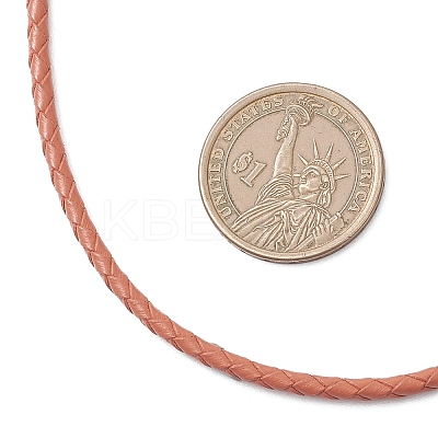 3MM Punk Rock Round Braided Leather Cord Necklaces NJEW-JN05861-02-1