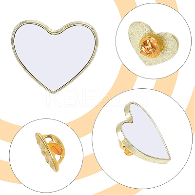 20 Boxs Sublimation Blank Brooch Pins FIND-SP0004-09C-1