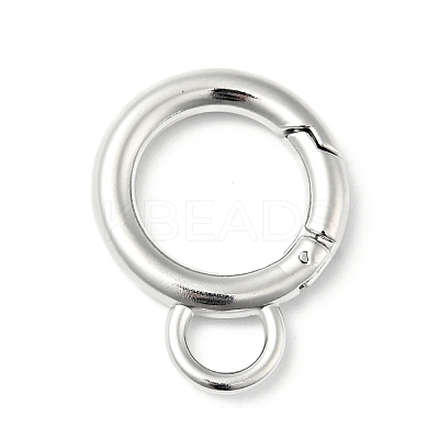 Non-Tarnish 304 Stainless Steel Spring Gate Rings LS-STAS-C056-04P-1
