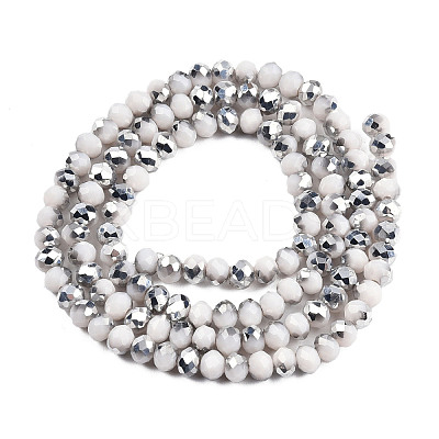 Electroplate Opaque Glass Beads Strands LS-EGLA-A034-P4mm-M20-1