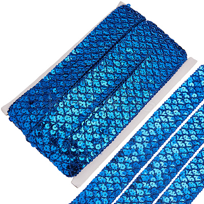 Polyester with PT Paillette Lace Trim Ribbon OCOR-WH20073-01E-1