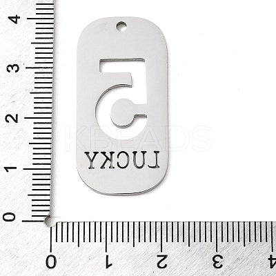 304 Stainless Steel Pendants STAS-D200-02F-P-1