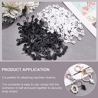 200Pcs 2 Colors Resin Female Buckle Disposable Snap KY-NB0001-53-1