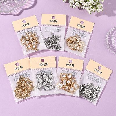 SHEGRACE Brass Pave Clear Cubic Zirconia Beads XGRQ4G158-689G-1