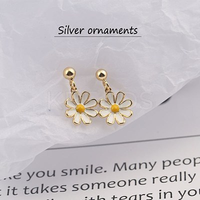 925 Sterling Silver Ear Studs EJEW-BB47415-A-1