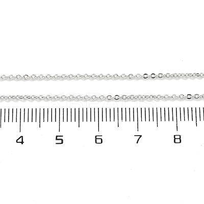 Brass Rolo Chains Necklaces for Women NJEW-D302-43P-1