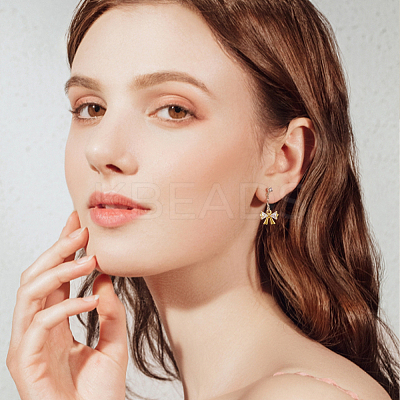 12Pcs 2 Colors Rack Plating Brass Micro Pave Cubic Zirconia Pendants KK-HY0003-89-1
