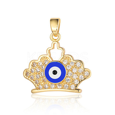 3Pcs Brass Micro Pave Cubic Zirconia Pendants ZIRC-OY001-57-1