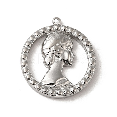 Non-Tarnish 304 Stainless Steel Pendants STAS-L022-315P-1