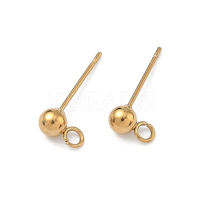 304 Stainless Steel Stud Earring Findings STAS-P448-11C-G-1