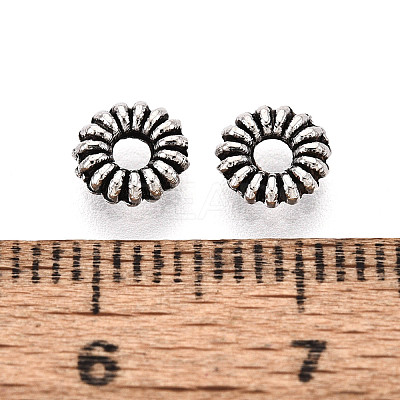 Tibetan Style Alloy Beads TIBEB-T005-05AS-1