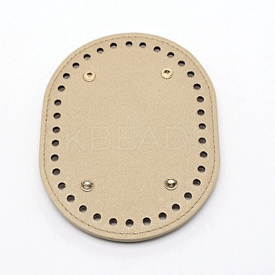 Oval PU Leather Purse Bottom FIND-WH0082-73D-1