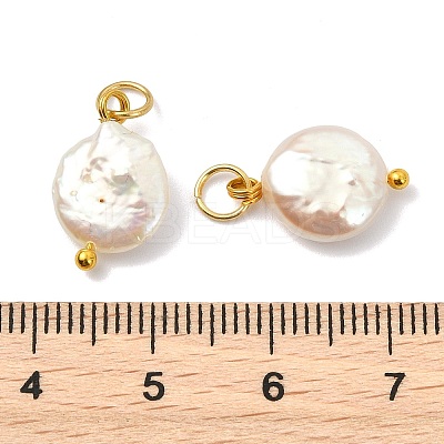 Natural Baroque Keshi Pearl Pendants PALLOY-JF05713-1