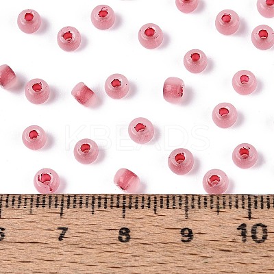 6/0 Transparent Inside Colours Glass Seed Beads SEED-N008-08L-1