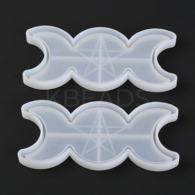 Divination Style Moon Star Tray Silicone Molds DIY-F061-01-1
