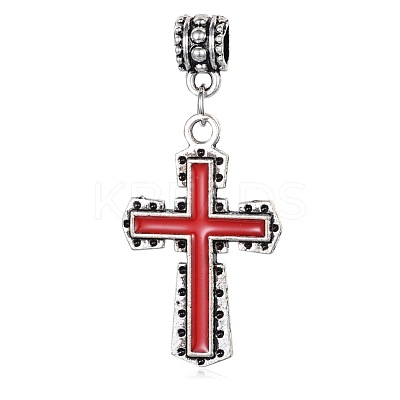 Alloy European Dangle Charms ENAM-G051-01AS-1