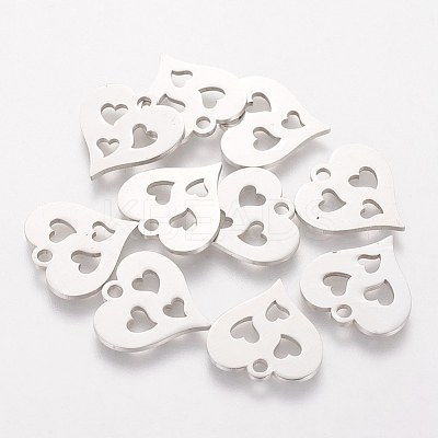 Non-Tarnish 304 Stainless Steel Charms STAS-Q201-T144-1