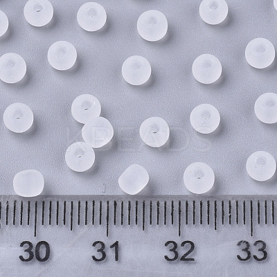 Frosted Colours Glass Beads SEED-S040-04A-09-1