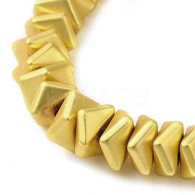 Matte Electroplated Synthetic Non-magnetic Hematite Beads Strands G-L606-F01-01A-1