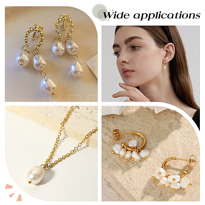 30Pcs 2 Colors Natural Cultured Freshwater Pearl Rice Charms PALLOY-AR00041-1