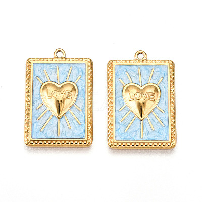 304 Stainless Steel Pendants STAS-N108-26C-G-1