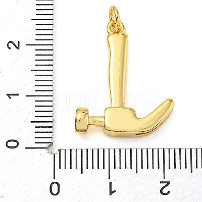 Rack Plating Brass Pendants KK-Z063-30B-G-1