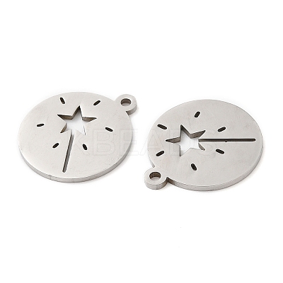 Non-Tarnish 201 Stainless Steel Pendants STAS-A084-06P-1