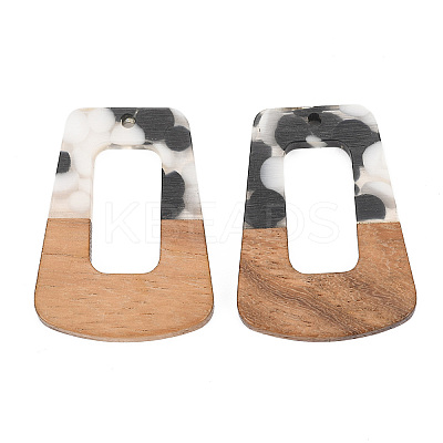 Resin & Walnut Wood Pendants RESI-MSMC006-04-1