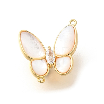 Brass Pave Clear Cubic Zirconia Fold Over Clasps KK-K398-12G-1