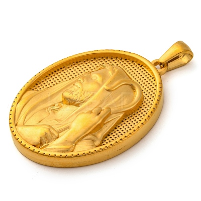 Religion Golden Tone 304 Stainless Steel Pendants LS-STAS-K289-01G-08-1