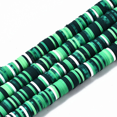 Handmade Polymer Clay Beads Strands CLAY-N008-010-H51-1
