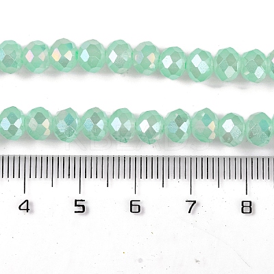 Baking Electroplate Glass Beads Strands X1-DGLA-A039-J6MM-B07-1