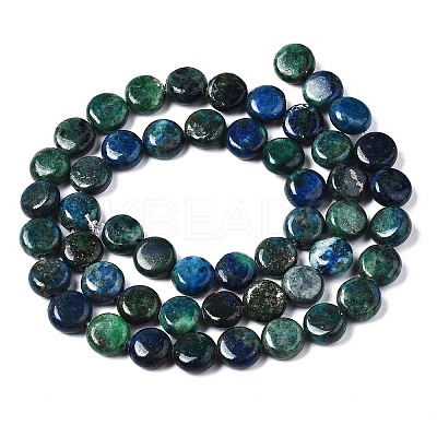 Natural Chrysocolla and Lapis Lazuli Beads Strands X-G-N330-032B-01-1
