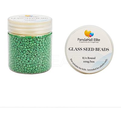 8/0 Round Glass Seed Beads SEED-PH0005-07-1