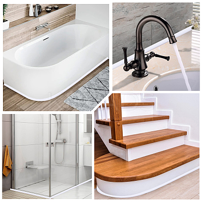 TPE Collapsible Shower Threshold Water Dam AJEW-WH20070-004A-01-1