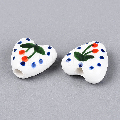 Handmade Porcelain Ceramic Beads PORC-T134-28D-1