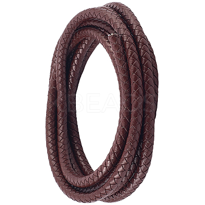 Braided Leather Cord with Core WL-CL0001-01C-1