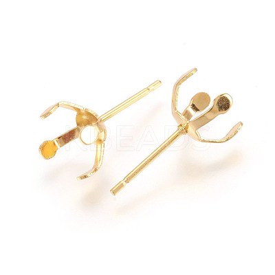 304 Stainless Steel Stud Earring Findings STAS-L219-03D-G-1