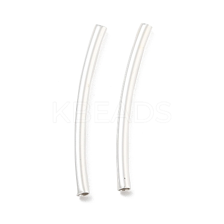 Brass Curved Tube Beads KK-B120-04B-S-1