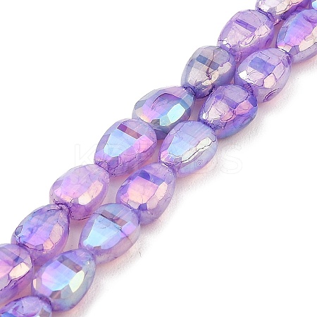 Imitation Jade Glass Beads Strands GLAA-P058-06A-08-1