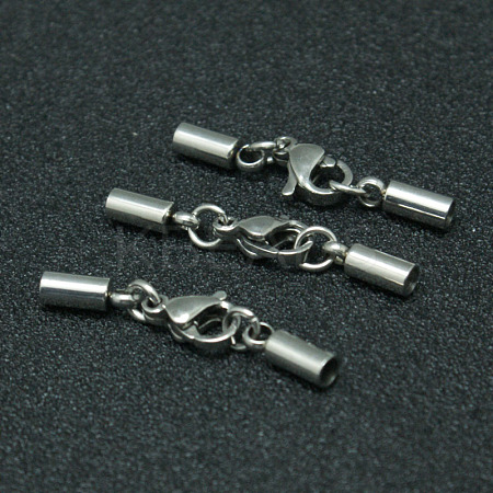 Tarnish Resistant 304 Stainless Steel Tube Cord Ends LS-STAS-I045-49-1