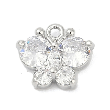 Brass Micro Pave Cubic Zirconia Pendants KK-Z094-16P-02-1