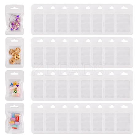 160Pcs Plastic Yin-yang Resealable Bags with Visible Window ABAG-TA0001-94C-1